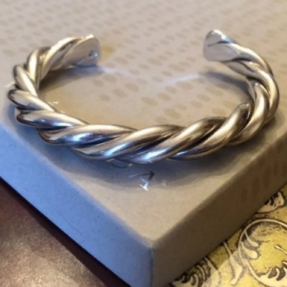 Vintage Silpada Sterling Silver Twisted Cuff Bracelet B0014